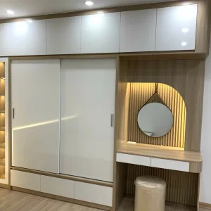 BÀN TRANG ĐIỂM HIỆN ĐẠI LIỀN TỦ QUẦN ÁO