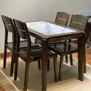Bộ Bàn Ăn 4 Ghế Mặt Đá